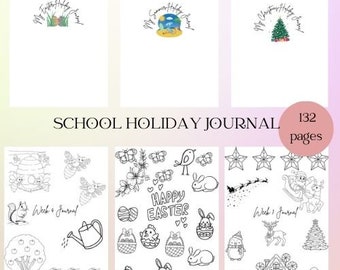 Kids Holiday Journal Bundle: Summer, Easter, Christmas (Printable PDF)