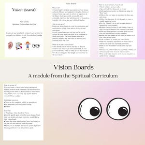 Visionboard voor het stellen van doelen voor kinderen visionboardinstructies voor het manifesteren van dromen met visionboards
