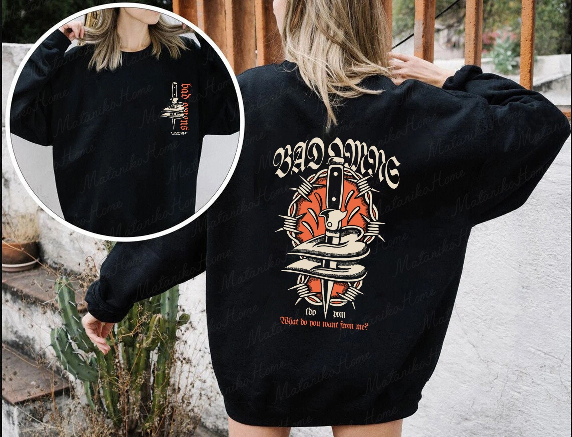 Discover Bad Omens Band A Tour Of The Beton Jungle Tour 2023 Zweiseitiges Pullover