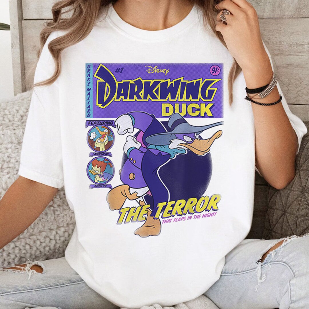 Vintage Darkwing Duck the Terror Sweatshirt, Disneyland Darkwing Duck