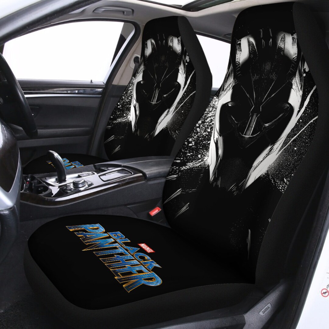 Black Panther Car Seat Covers Set Black Panther T'challa Etsy