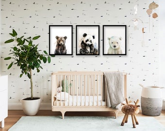 Baby Bears - Nursery decor - Nursery wall art - nursery decor - nursery art - Nursery prints - animals - nursery prints
