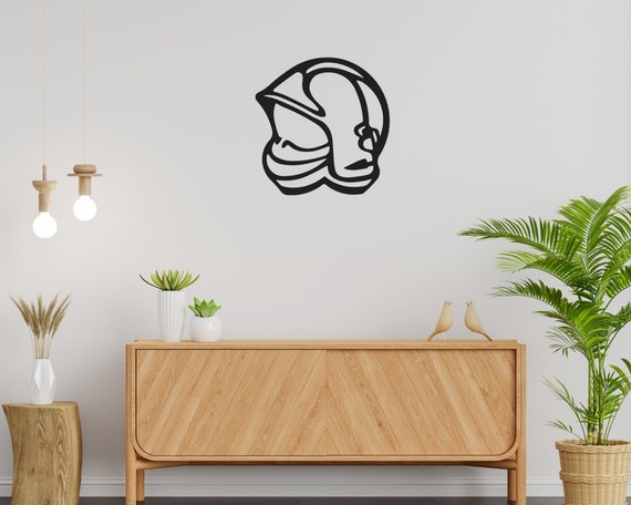 Décoration Murale En Métal Casque De Pompier Avec Devise - 25x25 Cm, Acier Peint, Idéal Cadeau Pour Pompier