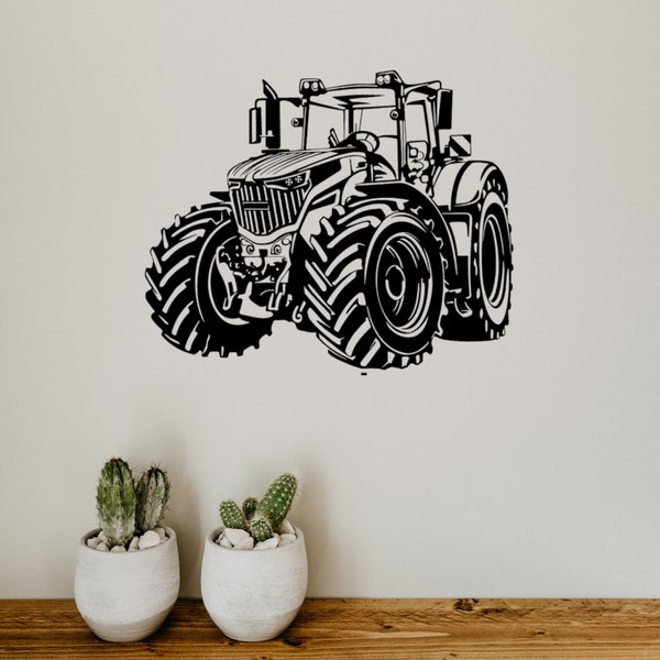 Décoration murale en métal pour intérieur ou extérieur. Tracteur FENDT VARIO