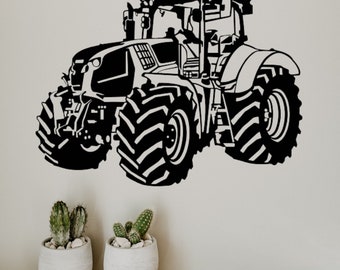 Metal wall decoration for interior or exterior. CLA tractor