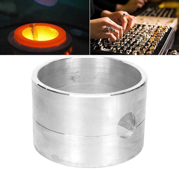 Sand Casting Box, Cylindrical Jewelry Casting, Aluminum Alloy For DIY Metal Handcrafts, Aluminum Alloy Casting Sandbox, Melting Pot Tool