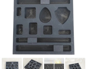 Ingot Molds Graphite, Small High Temperature Resistance, Metal Casting Kit, Graphite Ingot Molds, Craftsmanship Casting, for Jewelry Makings