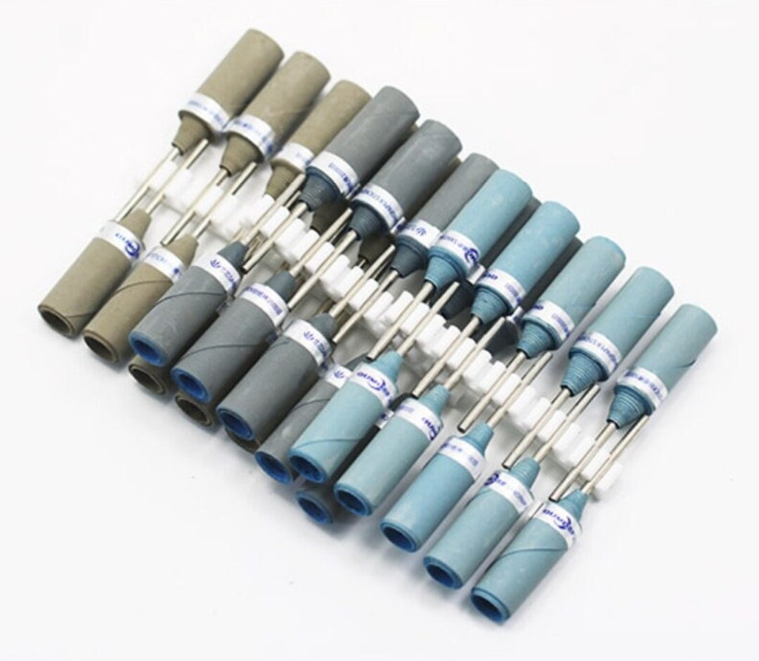 13 Pcs Cylinder Sandpaper Rod, Electric Polishing Head, Sandpaper Rod