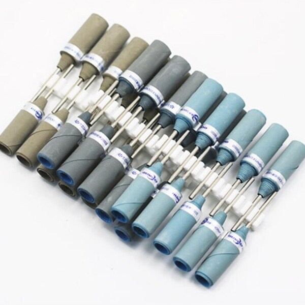 13 Pcs Cylinder Sandpaper Rod, Electric Polishing Head, Sandpaper Rod Jewelry Making Tool, for Metal Wood Carving Abrasive Grinding Head