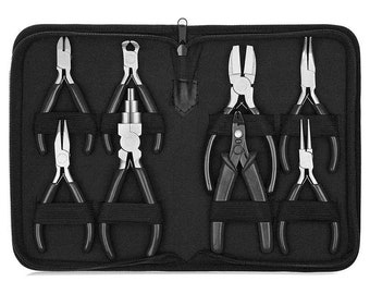 8 Stück Schmuckherstellung Zangen Werkzeuge, Mini Schmuck Zangen Set, Schmuckherstellung Kit, Miniatur Schmuck Tool Kit, Schmuck Handwerker Handwerk Lieferungen