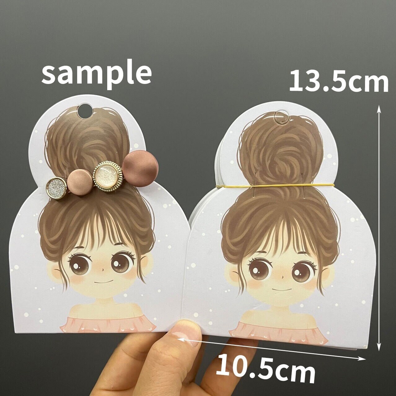 Display Cards for DIY Kid Hair Accessories, 50pcs, Hair Clip Display