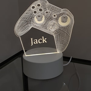 Personalised LED light,gaming led light,boys birthday gift,ganer control light,Christmas gift boys,personalised gamer light,gamer gift
