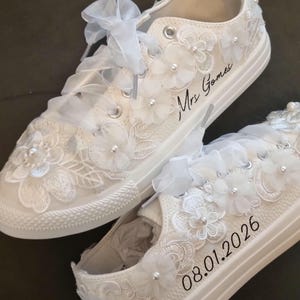 Personalised wedding trainers,Bride sneakers,wedding trainers,wedding day trainers,wedding sneakers,bride sneakers,bride shoes wedding