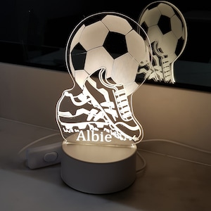 Personalised LED light,football led light,boys birthday gift,boys birthday,Christmas gift boys,teenage boy gift,personalised football light