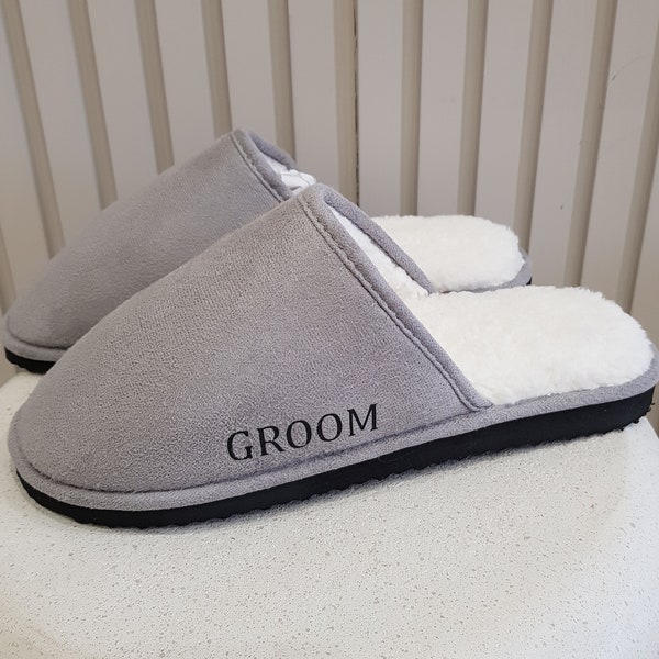 Mens personalised slippers,dad slippers,daddy slippers,grandad slippers,dad gift,Christmas gift,personalised slippers,husband Christmas gift