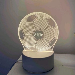 Personalised LED light,football led light,boys birthday gift,boys birthday,Christmas gift boys,teenage boy gift,personalised football light