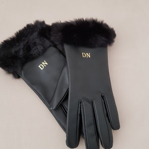 Womens leather gloves,personalised gloves,personalised driving gloves,faux leather gloves,womens Christmas gift,wife Christmas gift,mum gift