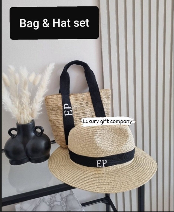 beach bag,beach hat, mini tote bag, tote bag,personalised bag,bride gift,hen party gift,personalised hat, straw bag, personalised beach bag