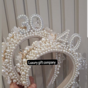 30th,40th,50th,21st,18th birthday crown,30th headband, 40th headband, birthday crown,birthday tiara