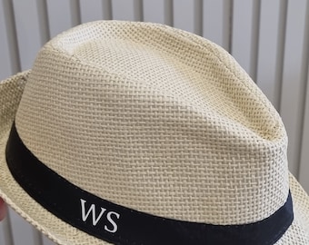 Boy's beach hat,mens beach hat, trilby hat,kids beach hat,personalised beach hat,girls beach hat,kids trilby, festival hat,Paige boy hat