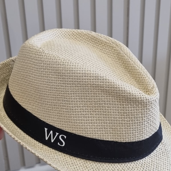 Boy's beach hat,mens beach hat, trilby hat,kids beach hat,personalised beach hat,girls beach hat,kids trilby, festival hat,Paige boy hat