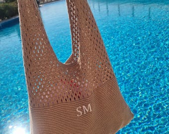 Personalised Shoulder Beach Bag, women's handbag, beach bag, Custom hand bag, Raffia Bag, Personalised bag, straw beach bag,shopper bag