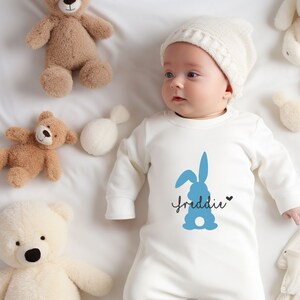 Traje de Pascua personalizado para bebé niña/niño. Primera Pascua. Mono, chaleco o camiseta de Pascua.