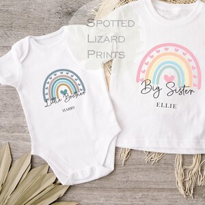 Big Brother Kids T-shirt- Brothers Toddler Clothing Cute T-shirt Siblings Gift Idea, Matching Sibling Top Promoted to Big Sister Big Brother