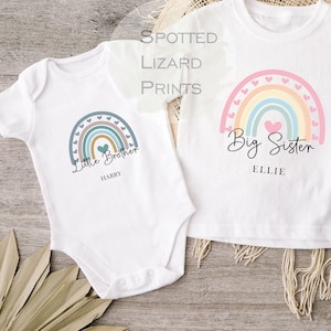 Big Sister Kids T-shirt- Sisters Toddler Clothing Cute T-shirt Siblings Gift Idea - Matching Sibling Top, Promoted to Big Sister Big Brother