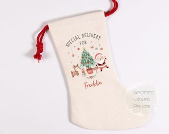 Personalised Santa Christmas Stocking - Santa Stocking - Personalised Christmas Stocking - Family Stockings