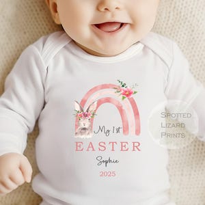 Rainbow Baby Easter clothes, Kids Clothing for Easter, Baby Romper, Baby Vest, Personalised Easter clothing, Clothing for Babies, My 1st Egg