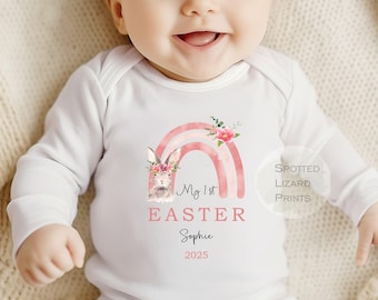 Rainbow Baby Easter Clothes, Kids Clothing for Easter, Baby Romper