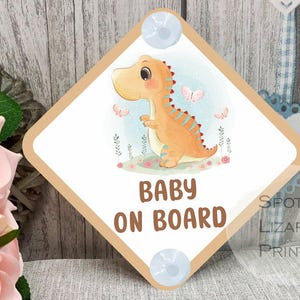 Baby on Board Sign - Child on Board Car sign - Gift for new Mum - Baby announcement - Car window sign - Personalised car sign