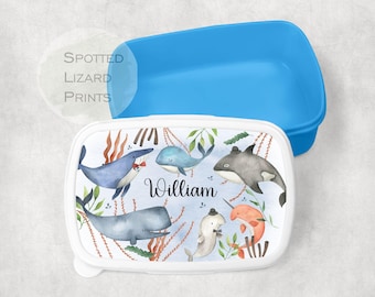 Personalised Kids Snack Box | Custom Name Lunch Box for School & Nursery | Boys Girls Lunchbox | Back to School Food Container | Box