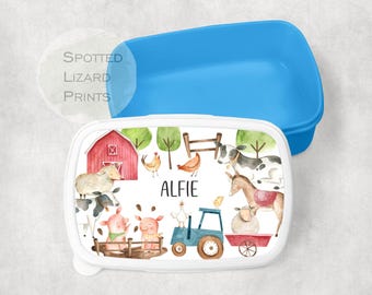 Personalised Kids Snack Box | Custom Name Lunch Box for School & Nursery | Boys Girls Lunchbox | Back to School Food Container | Box