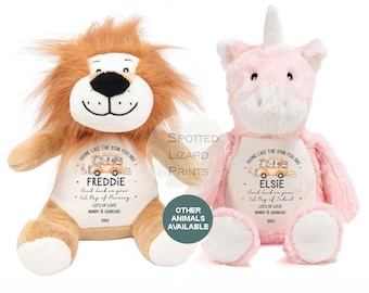 Erster Schultag viel Glück Geschenk, Zurück in der Schule, Grundschule, Sohn Tochter, erster Tag in der Schule Teddy | Erster Tag im Kindergarten