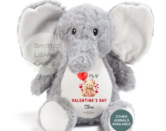 Personalised Valentine’s Teddy Bear | Custom Name Plush Toy | Valentine Gift for Kids | Personalised Stuffed Animal | Cute Soft Toy Gift