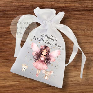 Personalised Tooth Fairy Bags, Tooth Fairy pouch, Lost tooth bag, First Tooth, Girls and Boys Tooth Fairy Bag