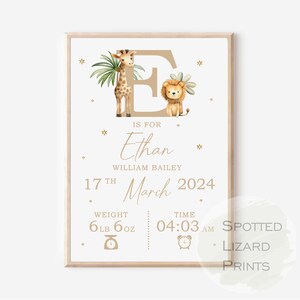 Nursery print - Wall prints for Nursery - Nursery art - prints for nursery wall - personalised nursery wall art - personalised nursery print