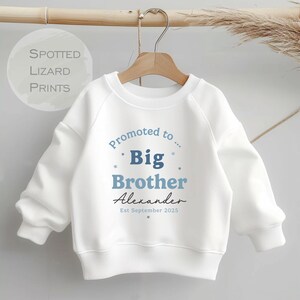 Big Brother Kids Sweatshirt - Brothers Toddler Clothing - Cute Jumper - Siblings Gift Idea - Older Brother Pastel Colours Sweatshirt