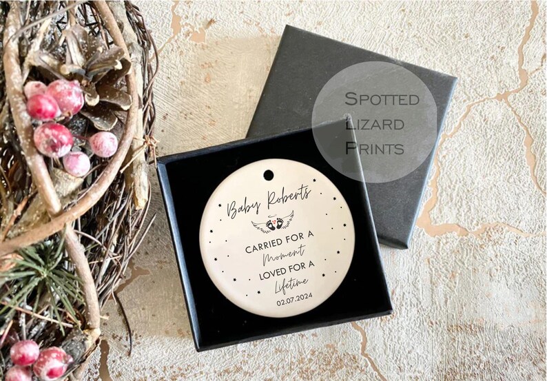 Personalised Baby Loss Ornament Miscarriage Ornament Still Born Gifts