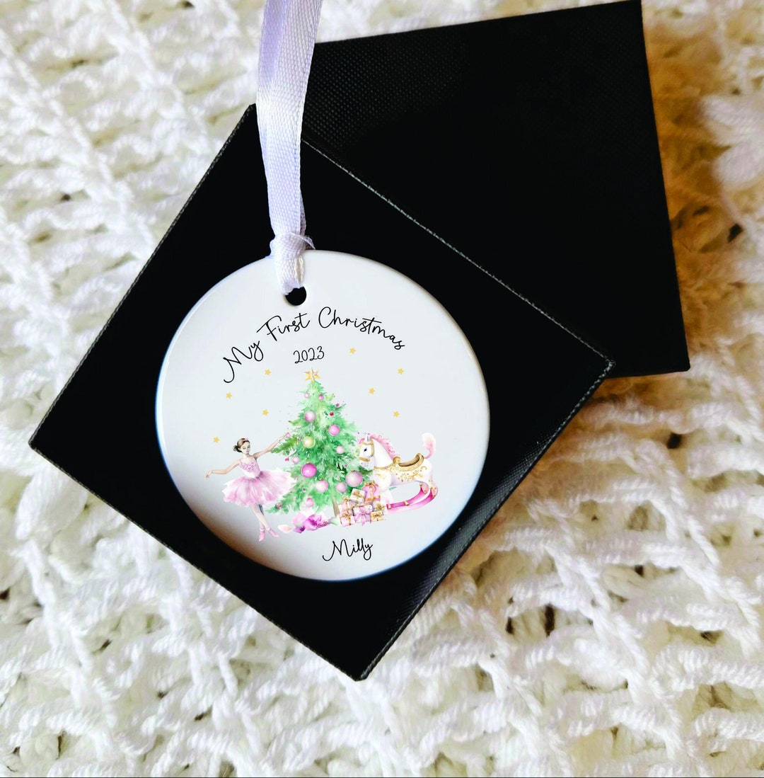 Personalised My First Christmas Baubles Baby Girl/boy Christmas Ornament Solider Nutcracker Etsy