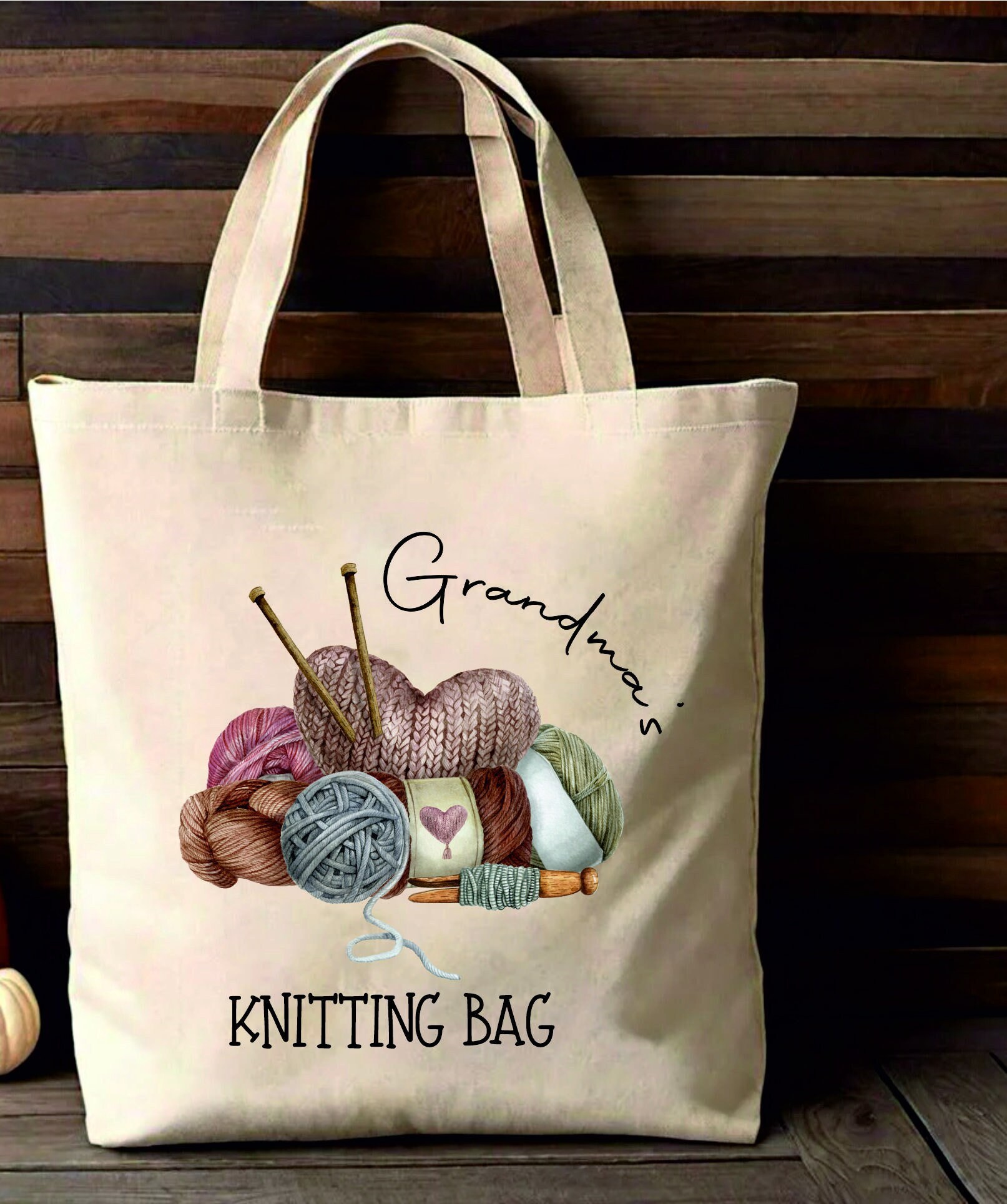 Personalised Knitting Bag Grandma's Knitting Bag Nannies Knitting Bag Craft  Bag - Etsy