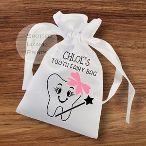 personalised tooth fairy bag - tooth fairy bags - tooth fairy bag - tooth fairy pouch - tooth fairy coins - tooth bags - fairy bag