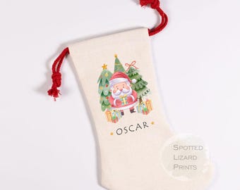 Personalised Santa Christmas Stocking - Santa Stocking - Personalised Christmas Stocking - Family Stockings