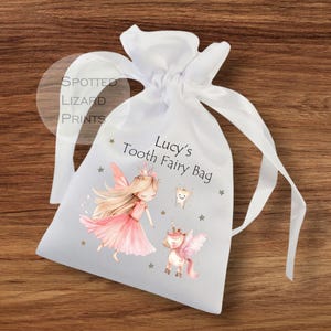 Personalised Tooth Fairy Bags, Tooth Fairy pouch, Lost tooth bag, First Tooth, Girls and Boys Tooth Fairy Bag