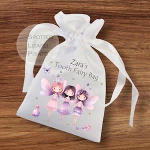personalised tooth fairy bag - tooth fairy bags - tooth fairy bag - tooth fairy pouch - tooth fairy coins - tooth bags - fairy bag