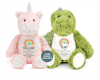 Erster Schultag viel Glück Geschenk, Zurück in der Schule, Grundschule, Sohn Tochter, erster Tag in der Schule Teddy | Erster Tag im Kindergarten