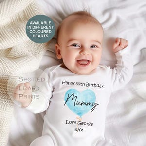 Happy 30th Birthday MUMMY Baby Outfit (Erster Geburtstag Mummy Mum Geburtstag l New Mum Geschenk | Love My Mum)
