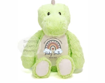 Personalised Rainbow Baby Teddy | IVF Baby Gift Keepsake | After Every Storm Comes a Rainbow | Memorial Baby Soft Toy | Custom Name Teddy UK